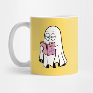 Little ghost studying, How to Haunt ? Mug